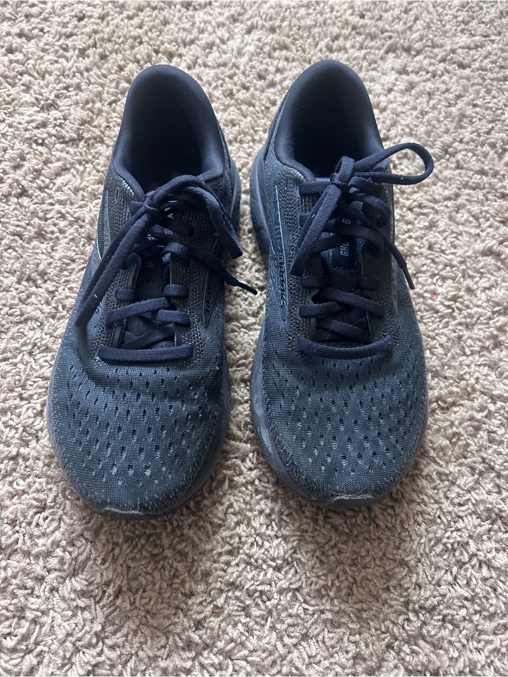 Brooks Women's Ghost black Mesh Lace-Up Running Sneakers